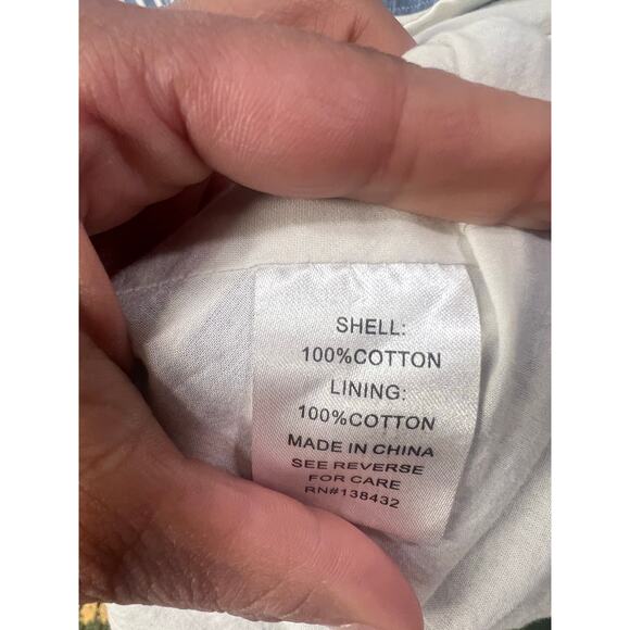 Women’s Myrtlewood of California Cotton Retro Shirt Dress 1X Striped Cottage - Picture 11 of 11